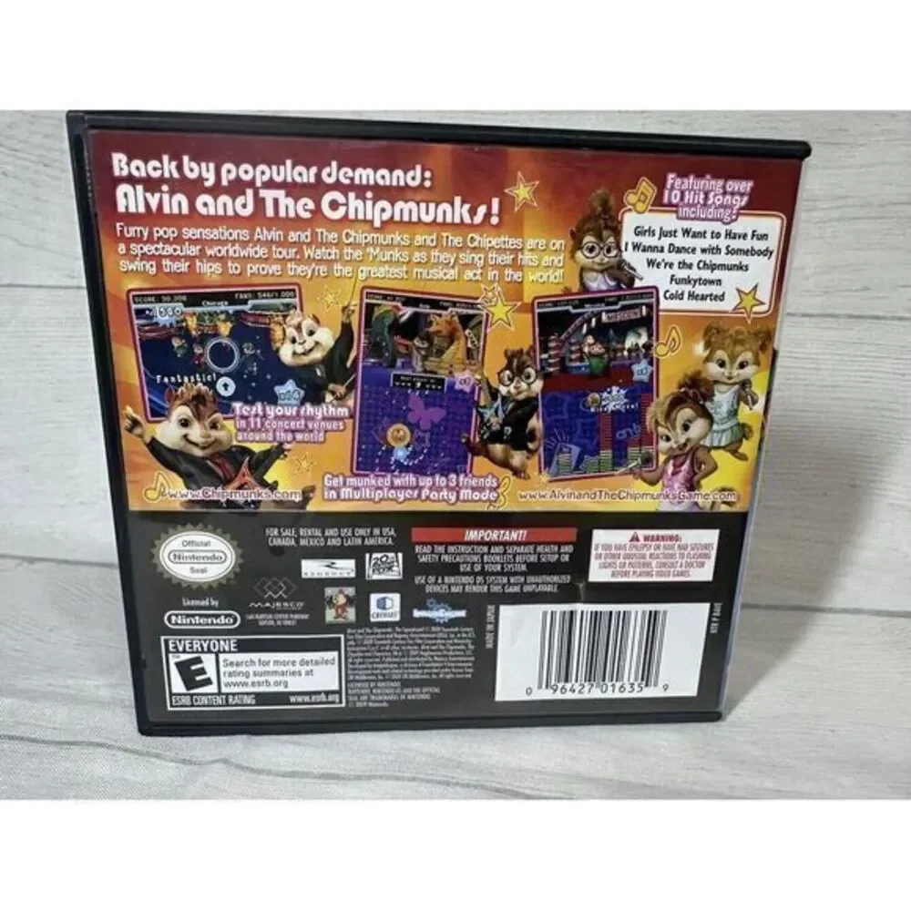 Alvin and the Chipmunks: The‎ Squeakquel (Nintendo DS, 2009)